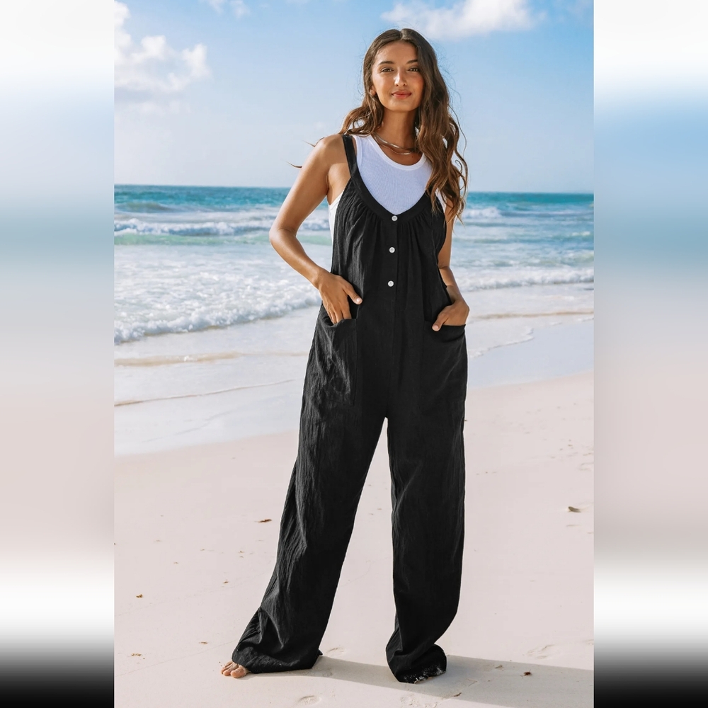 NWOT XS Cupshe Black Jumpsuit
